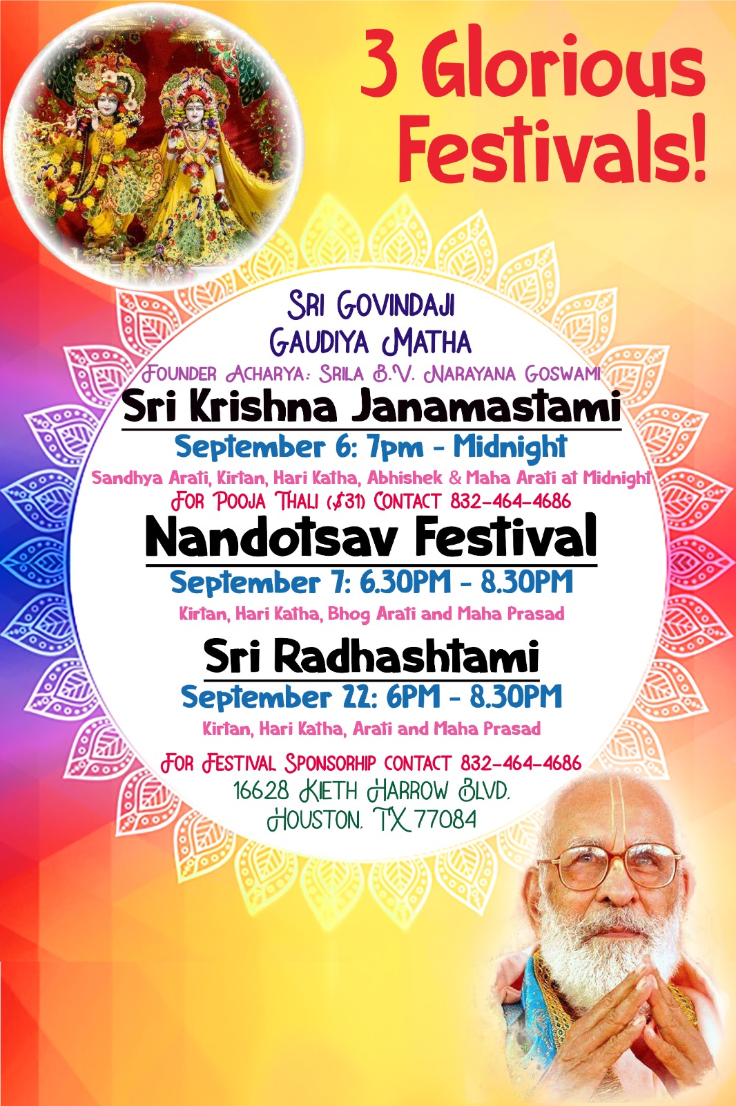 3 Glorious Festivals